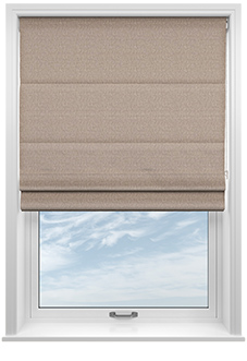 Geneva, Mocha Stone - Twist&Fit Roman Blind